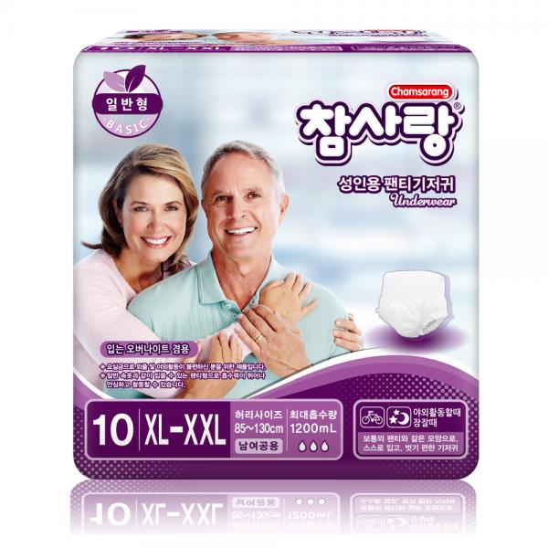 참사랑(팬티)일반형 특대 10px8팩/성인용기저귀/요실금