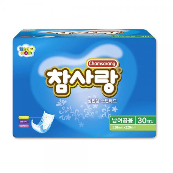 참사랑 소변용패드 일자형 30px6팩/성인용기저귀/요실금팬티