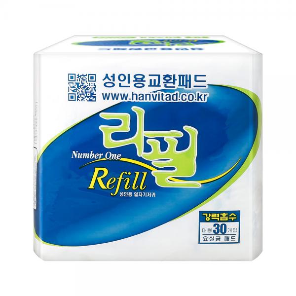 성인용 속기저귀 일자형 리필 300매