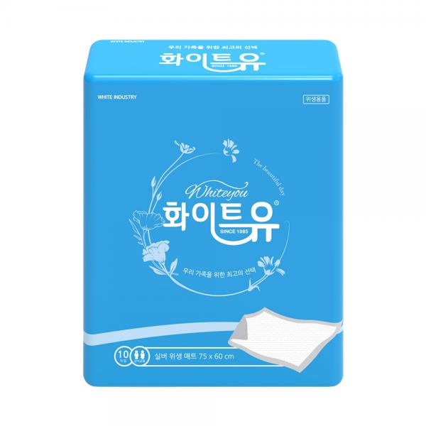 화이트유 실버 위생 펄프 매트 10장 20팩 1박스