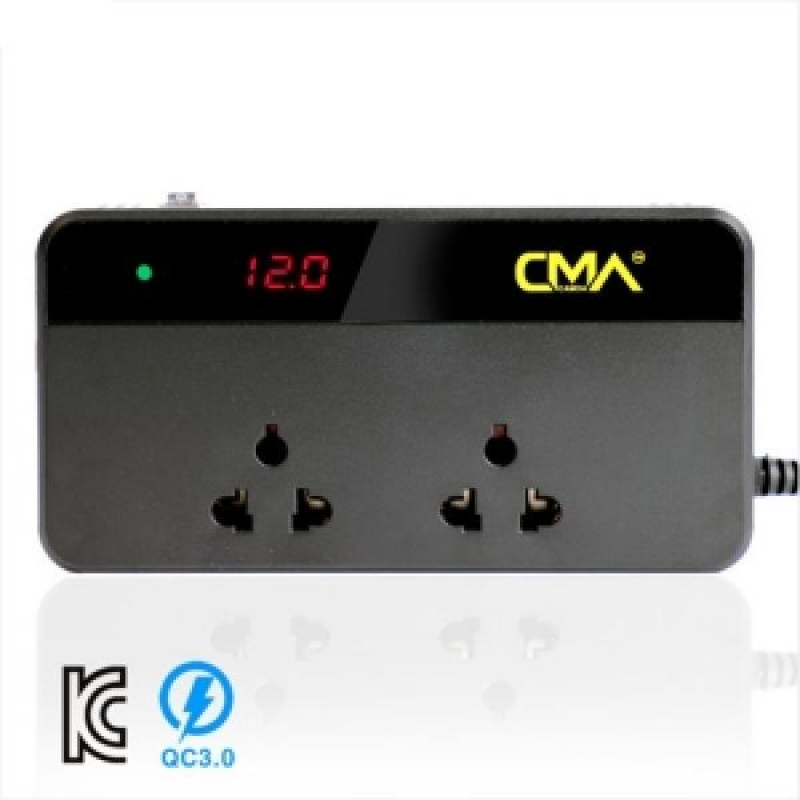 INR QC3.0 스마트 차량용 인버터 200W 12V 220V
