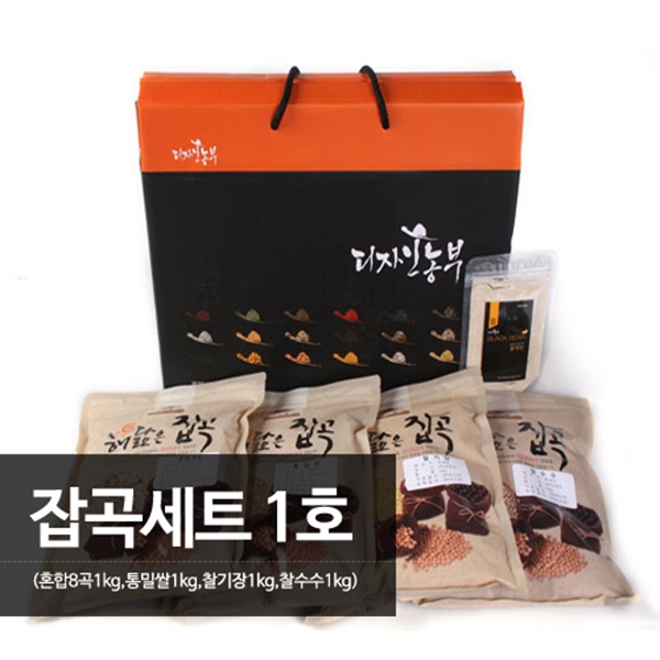 [참다올] 전주 명품잡곡세트1호(찰수수,혼합8곡,찰기장,통밀쌀,각1kg)