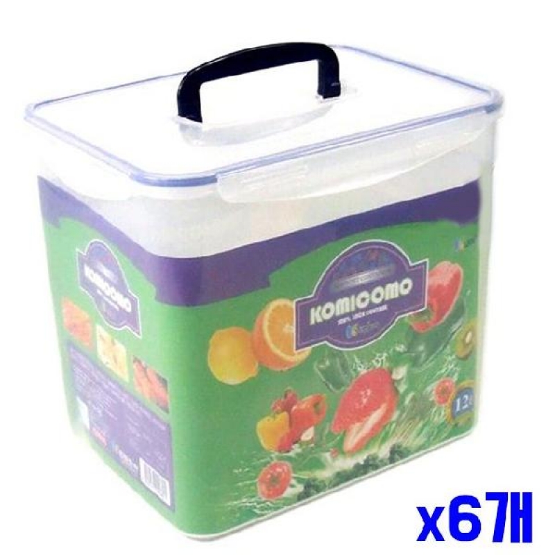 (SM)맑고 튼튼한 고미코모 밀폐용기 12L x6개