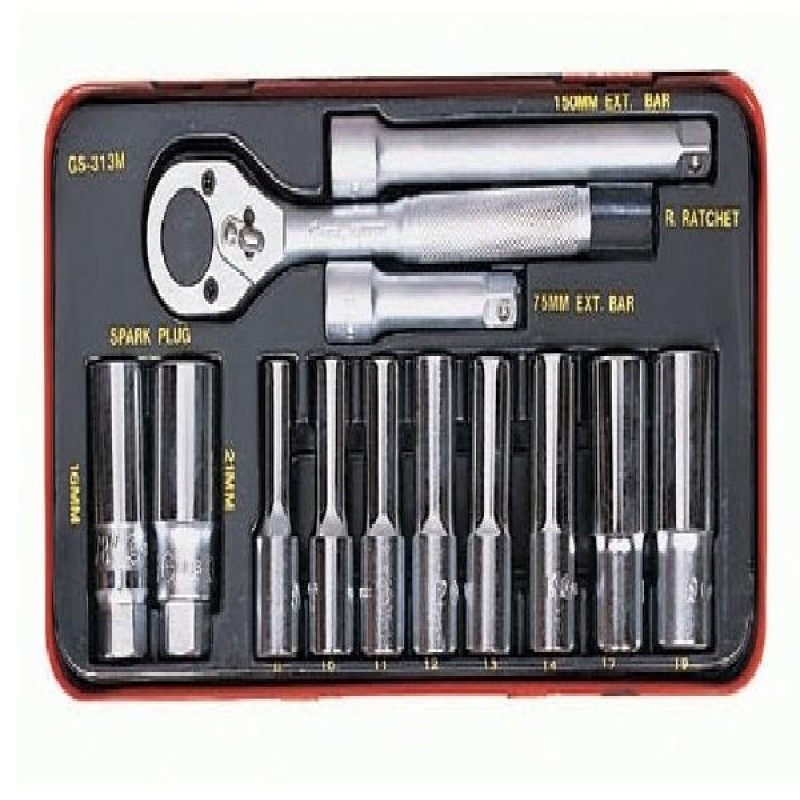 지니어스 롱 핸드 소켓 세트 GS-313M 13pcs 공구세트
