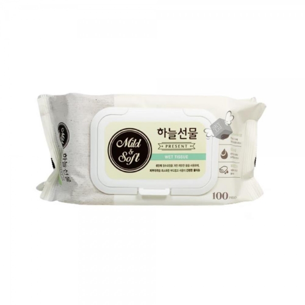 안심 성분 물티슈 100매 캡형 x24개 박스포장