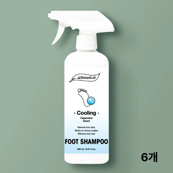 보태니컬 풋샴푸 쿨링 385mL 6개